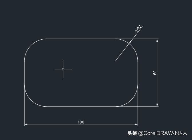 CAD圆角矩形创建非常简单，设置一下圆角参数即可